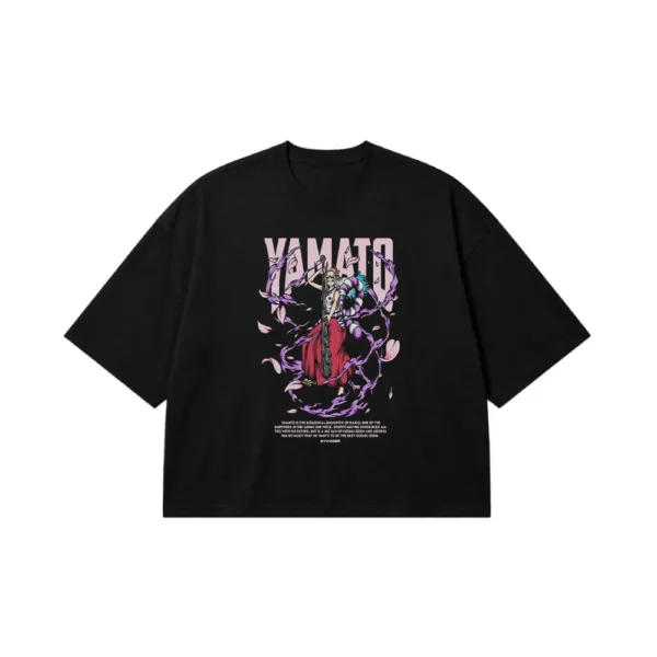 تیشرت باکسی انیمه وان پیس طرح یاماتو (Yamato) کد 189