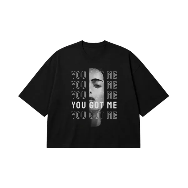 تیشرت باکسی طرح چهره You Got Me کد 19087