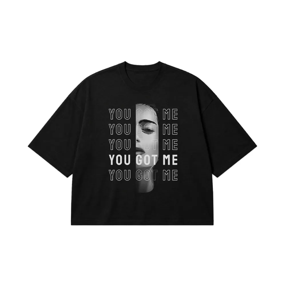 تیشرت باکسی طرح چهره You Got Me کد 19087