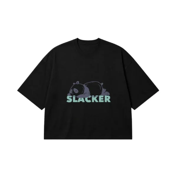 تیشرت باکسی پاندا طرح Slacker کد 19185