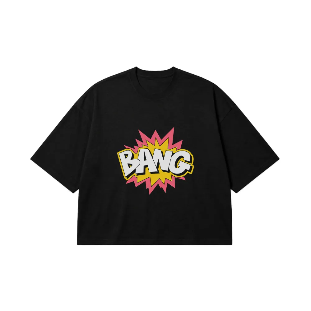 تیشرت باکسی طرح کمیک BANG کد 19227