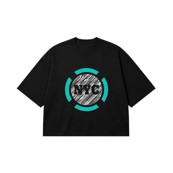 تیشرت باکسی نیویورک طرح لوگوی NYC کد 19256