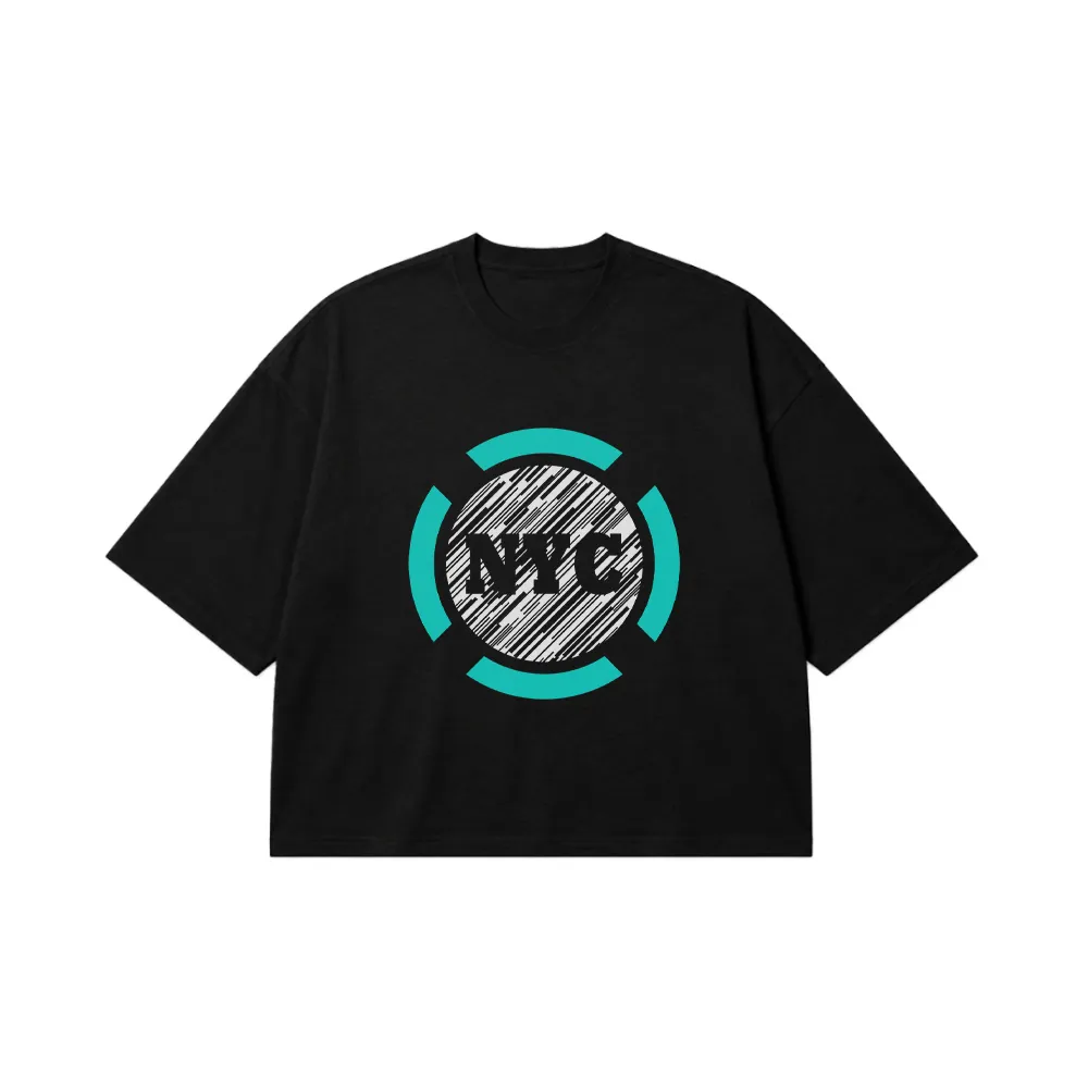 تیشرت باکسی نیویورک طرح لوگوی NYC کد 19256