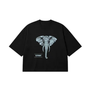 تیشرت باکسی فیل طرح Elephant کد 19300
