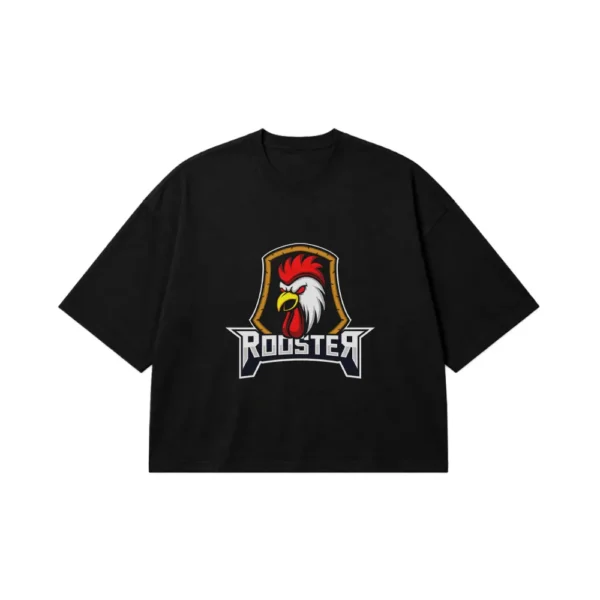 تیشرت باکسی خروس طرح Rooster کد 19391