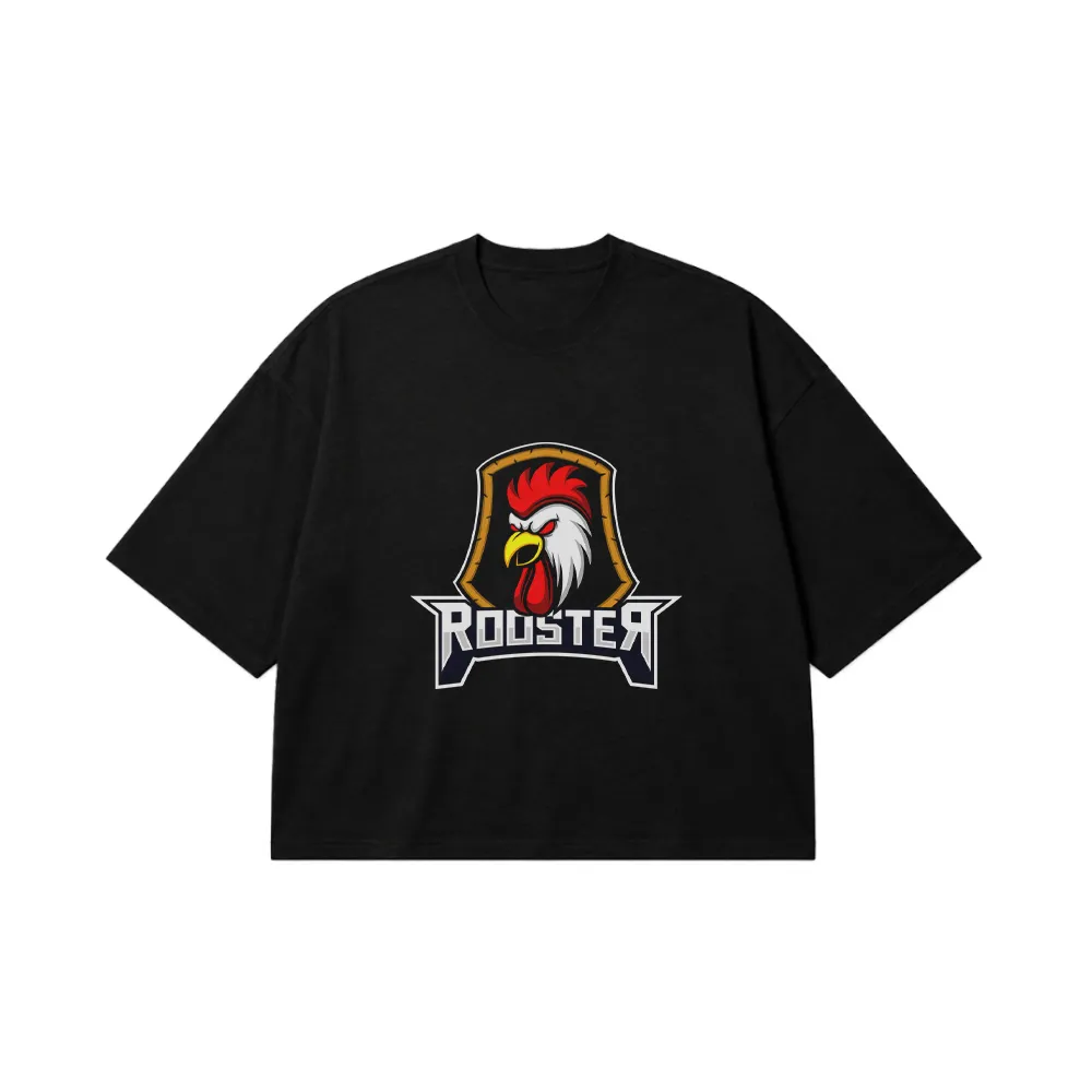 تیشرت باکسی خروس طرح Rooster کد 19391