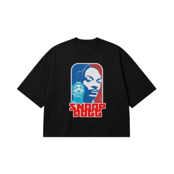 تیشرت باکسی اسنوپ داگ طرح پرتره (Snoop Dogg) کد 19678