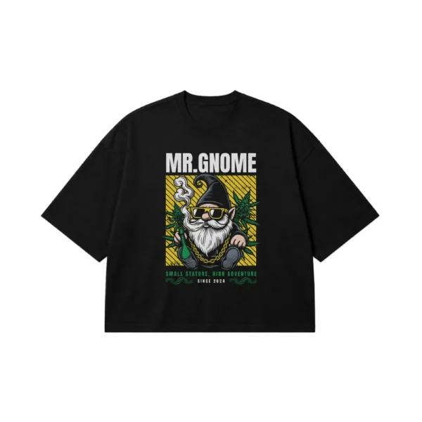 تیشرت باکسی طرح آقای گنوم Mr. Gnome کد 19781