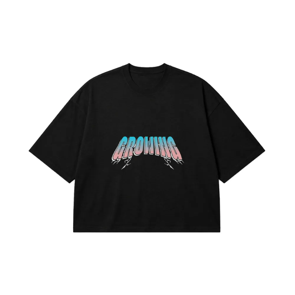 تیشرت باکسی تایپوگرافی Growing کد 19985
