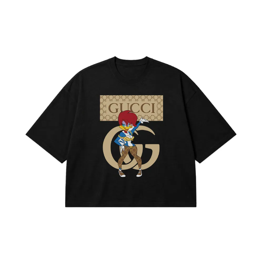 تیشرت باکسی گوچی طرح وودی وودپکر (Woody Woodpecker x Gucci) کد 20021
