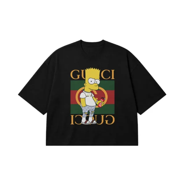 تیشرت باکسی گوچی طرح بارت سیمپسون (Bart Simpson x Gucci) کد 20022