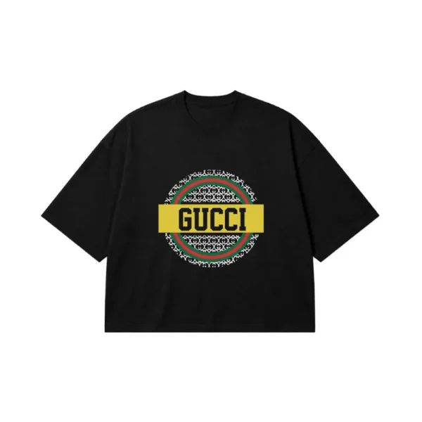 تیشرت باکسی گوچی طرح دایره‌ای (Gucci) کد 20052