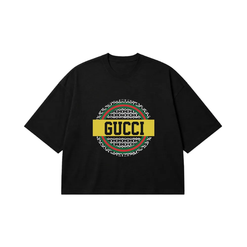 تیشرت باکسی گوچی طرح دایره‌ای (Gucci) کد 20052