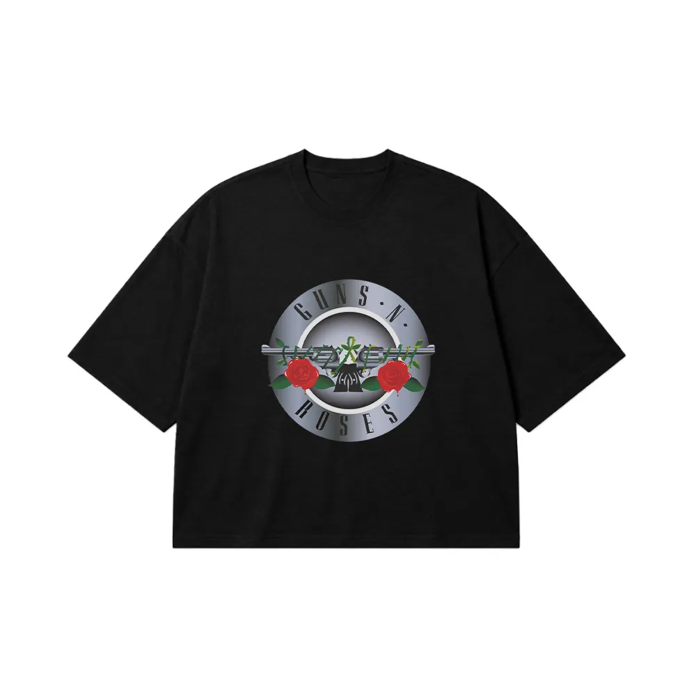 تیشرت باکسی گانزآندروزز طرح لوگو کلاسیک (Guns N' Roses) کد 20071