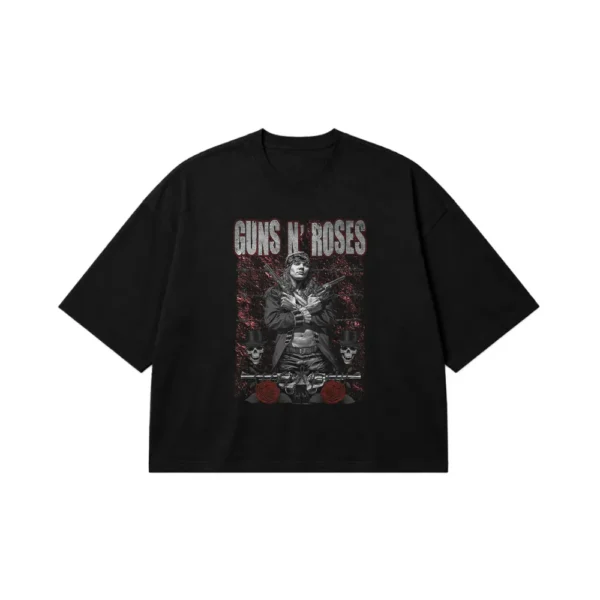 تیشرت باکسی گانزآندروزز طرح گانگستر (Guns N' Roses) کد 20078