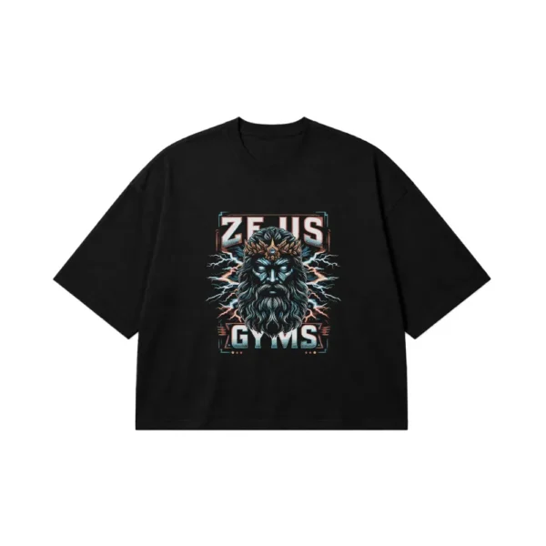 تیشرت باکسی زئوس طرح Gyms (Zeus) کد 20102