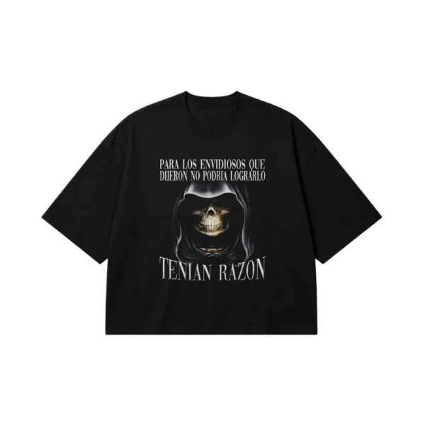 تیشرت باکسی جمجمه دارک طرح Tenian Razon کد 2013