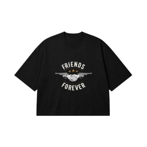 تیشرت باکسی طرح Friends Forever کد 20282