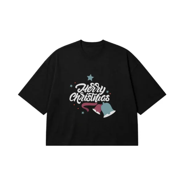 تیشرت باکسی کریسمس طرح زنگوله Merry Christmas کد 20416