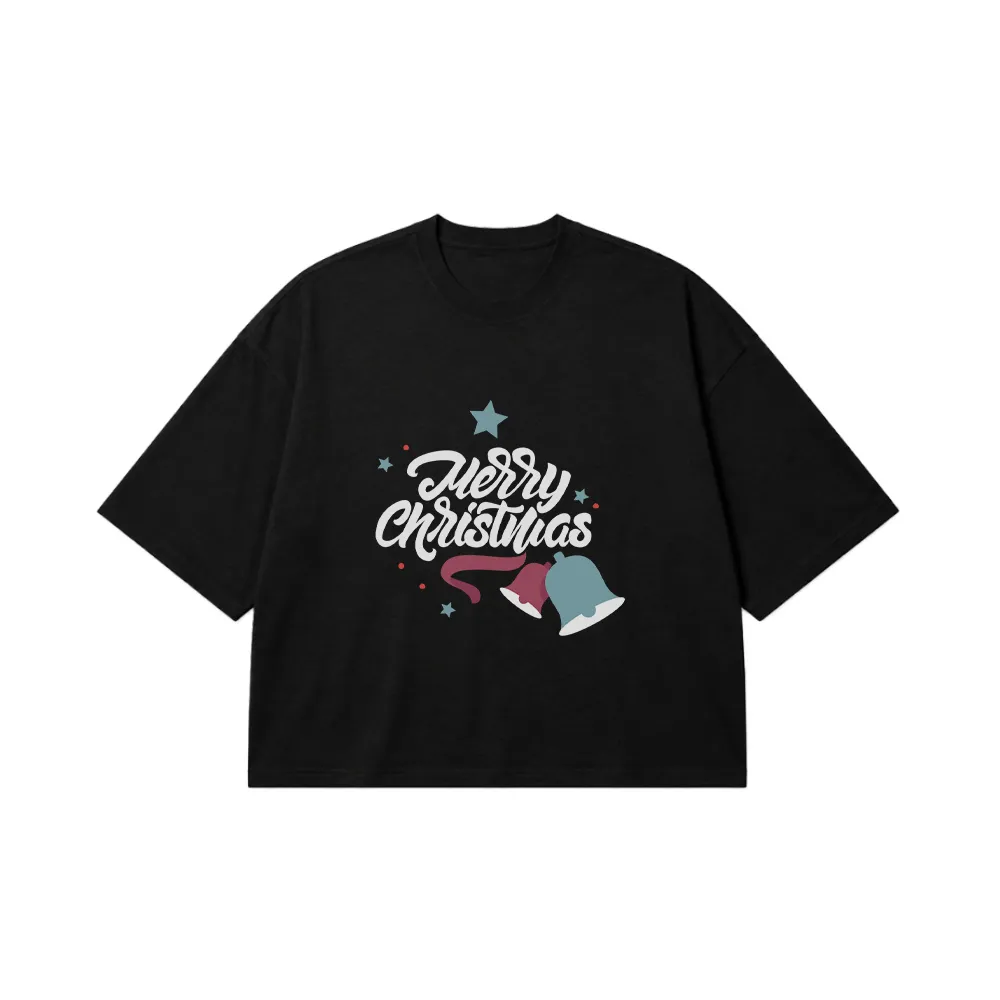 تیشرت باکسی کریسمس طرح زنگوله Merry Christmas کد 20416