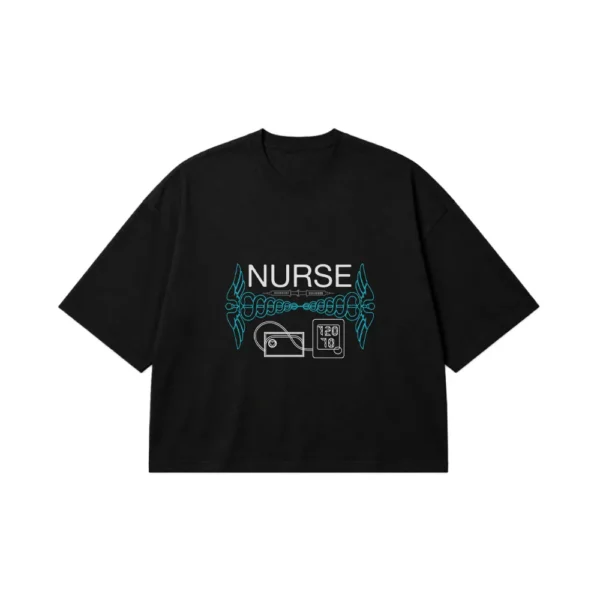 تیشرت باکسی پرستار طرح Nurse کد 20536