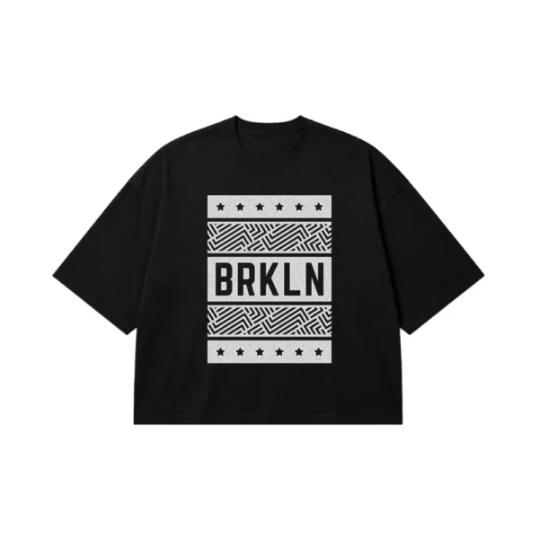 تیشرت باکسی طرح BRKLN کد 20678