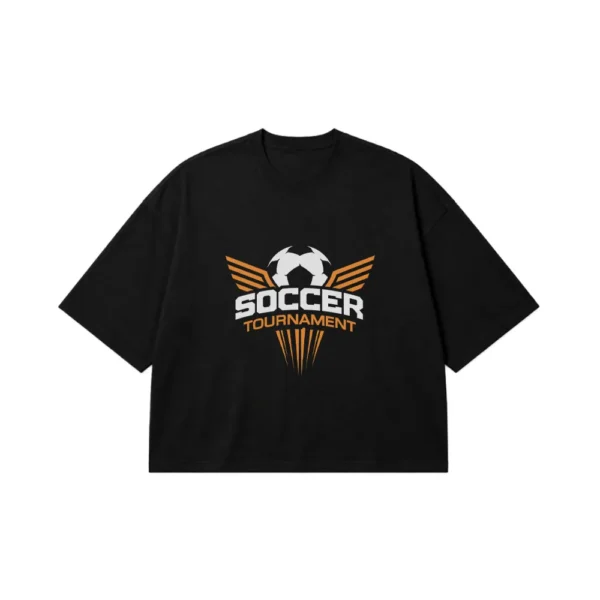 تیشرت باکسی فوتبال طرح Soccer Tournament کد 20771