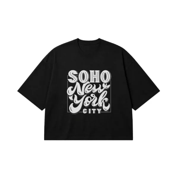 تیشرت باکسی نوشته Soho New York City کد 20817