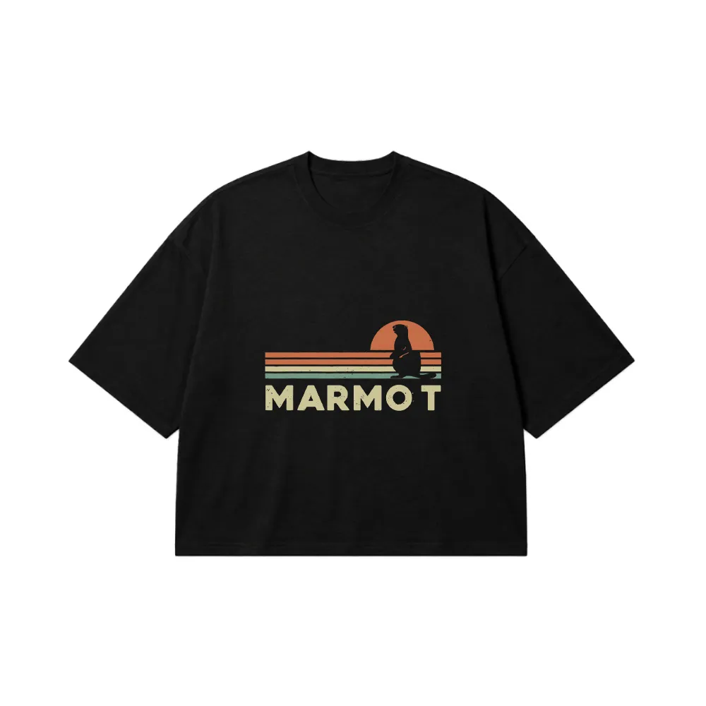 تیشرت باکسی طرح Marmot کد 20925