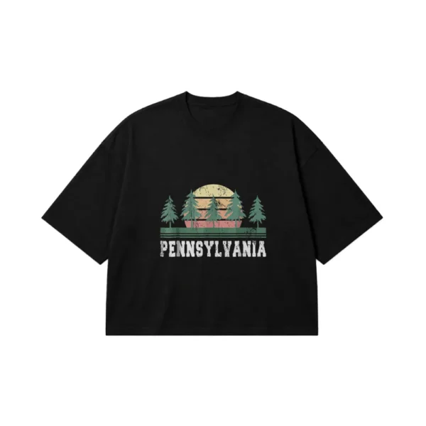 تیشرت باکسی طرح Pennsylvania کد 20929