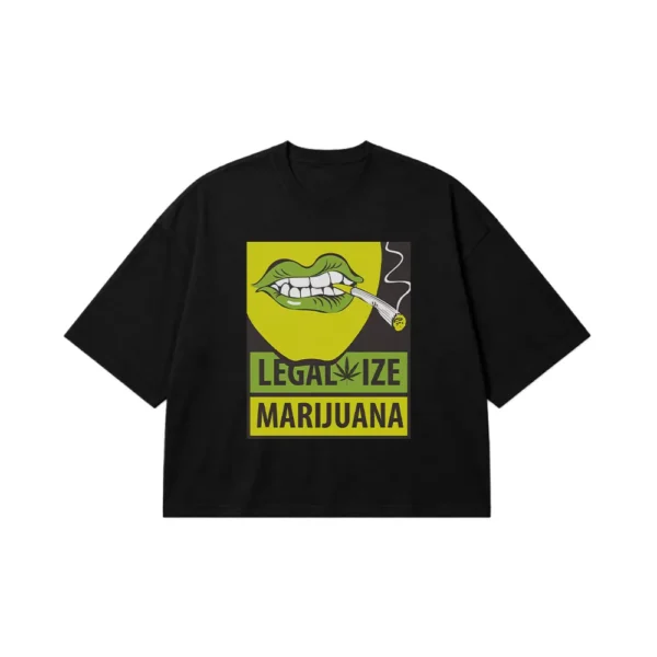 تیشرت باکسی نوشته Legalize Marijuana کد 20931