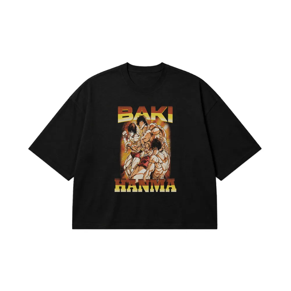 تیشرت باکسی طرح Baki Hanma کد 21087