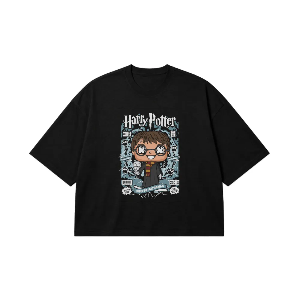 تیشرت باکسی هری پاتر طرح اکسپکتو پاترونوم (Harry Potter) کد 21224