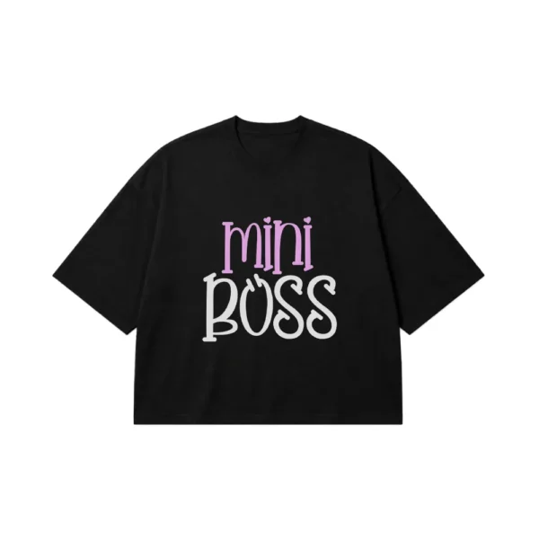 تیشرت باکسی طرح Mini Boss کد 21612