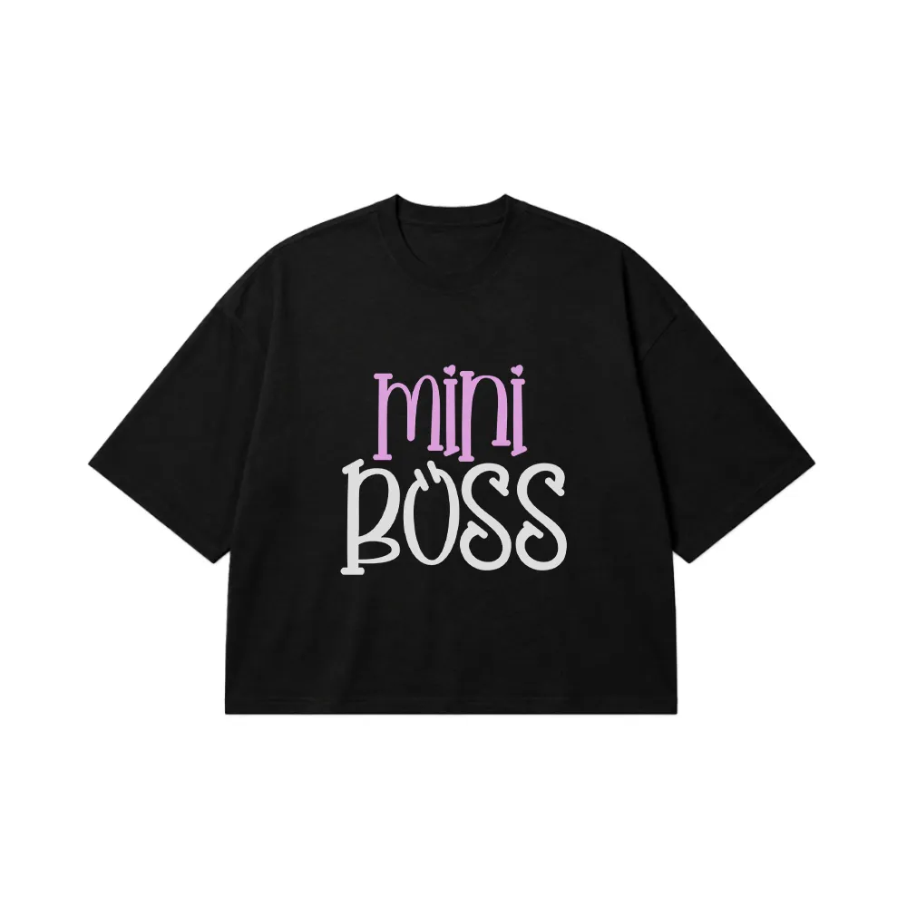 تیشرت باکسی طرح Mini Boss کد 21612