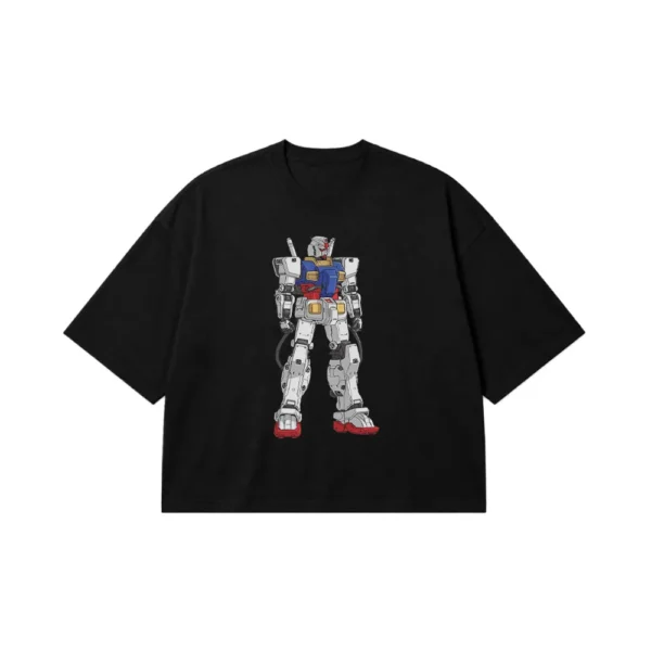 تیشرت باکسی انیمه گاندام طرح ربات کلاسیک (Gundam) کد 2168