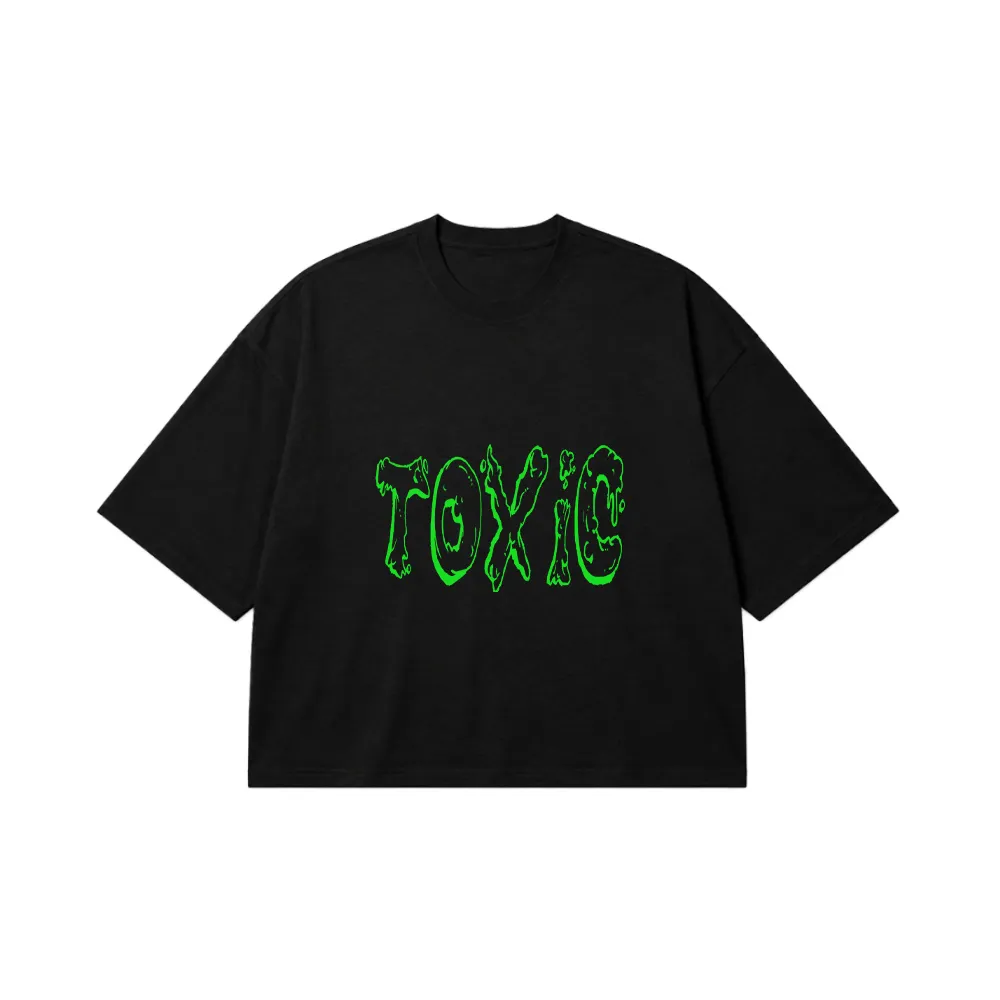 تیشرت باکسی تایپوگرافی Toxic کد 2170