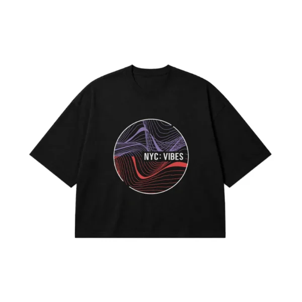 تیشرت باکسی استریت‌ویر طرح NYC Vibes کد 21719