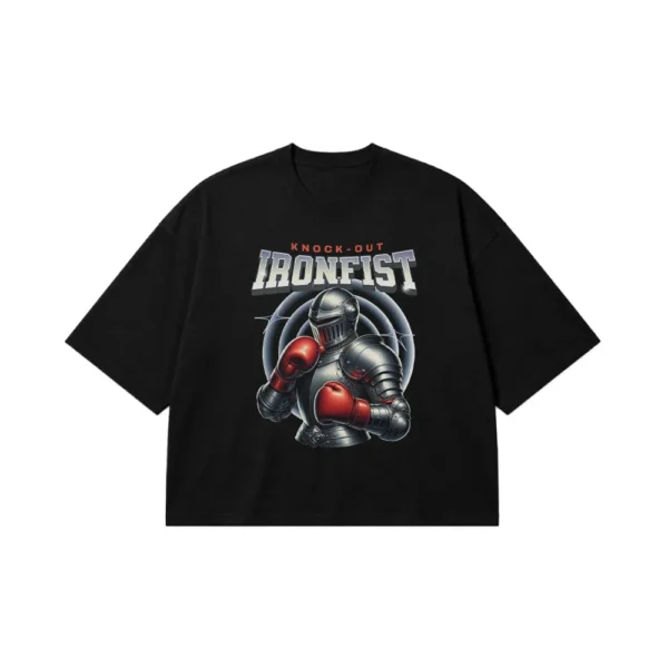 تیشرت باکسی رباتیک طرح Ironfist Knock-Out کد 21922