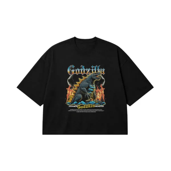 تیشرت باکسی طرح گودزیلا (Godzilla) کد 22067