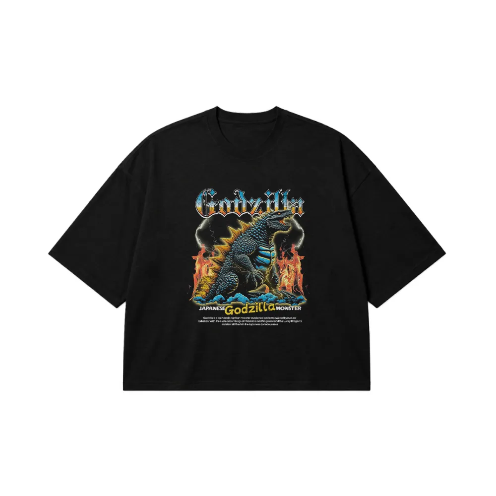 تیشرت باکسی طرح گودزیلا (Godzilla) کد 22067