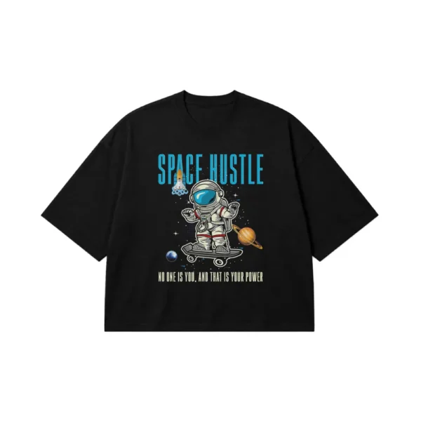 تیشرت باکسی فضانورد طرح Space Hustle کد 221
