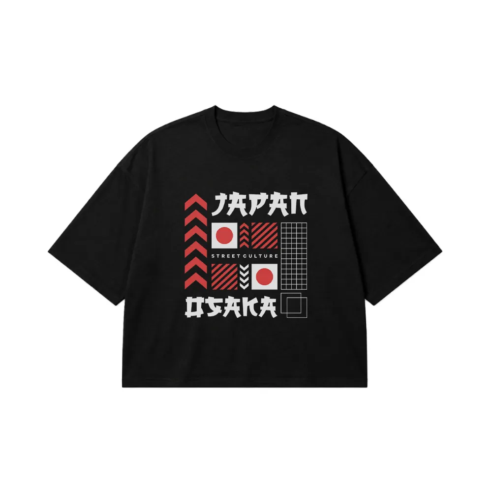 تیشرت باکسی ژاپنی طرح اوساکا استریت کالچر (Osaka) کد 22100