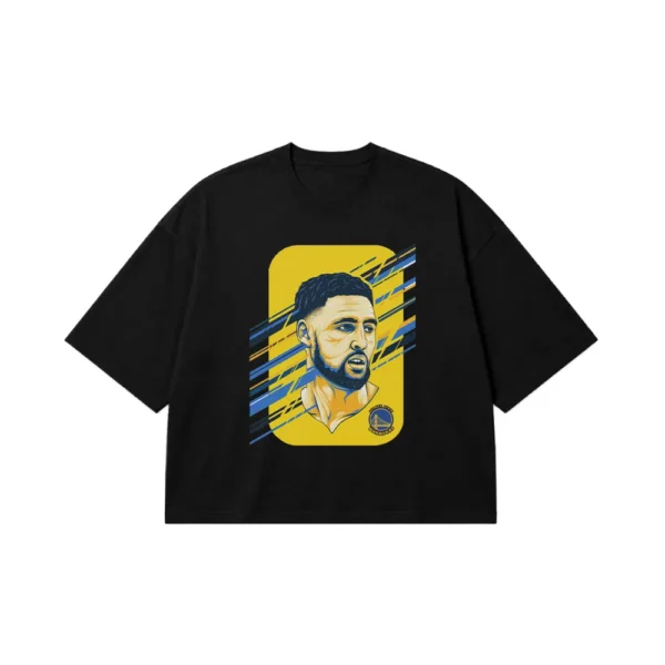 تیشرت باکسی بسکتبال طرح کلی تامپسون (Klay Thompson) کد 22316
