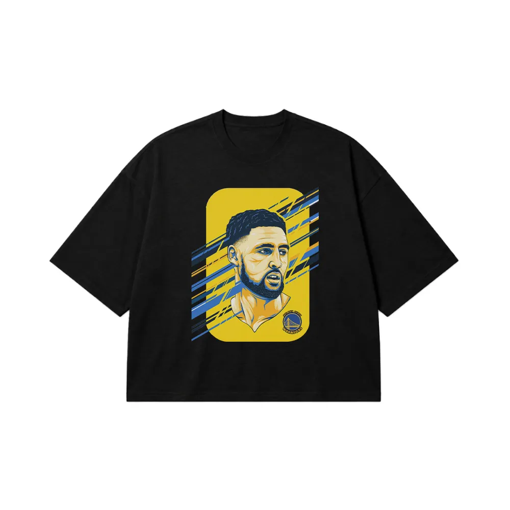 تیشرت باکسی بسکتبال طرح کلی تامپسون (Klay Thompson) کد 22316