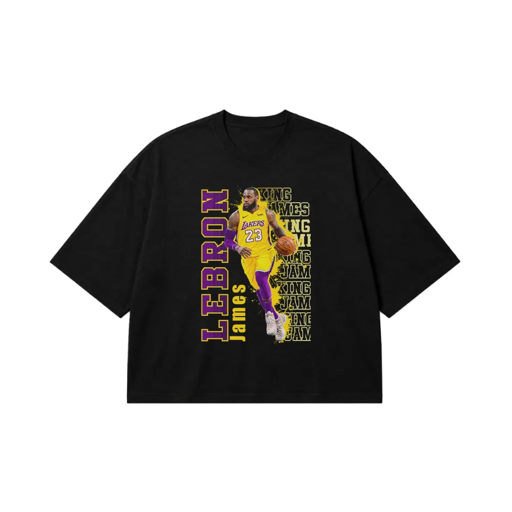 تیشرت باکسی بسکتبال طرح لبران جیمز (LeBron James) کد 22668