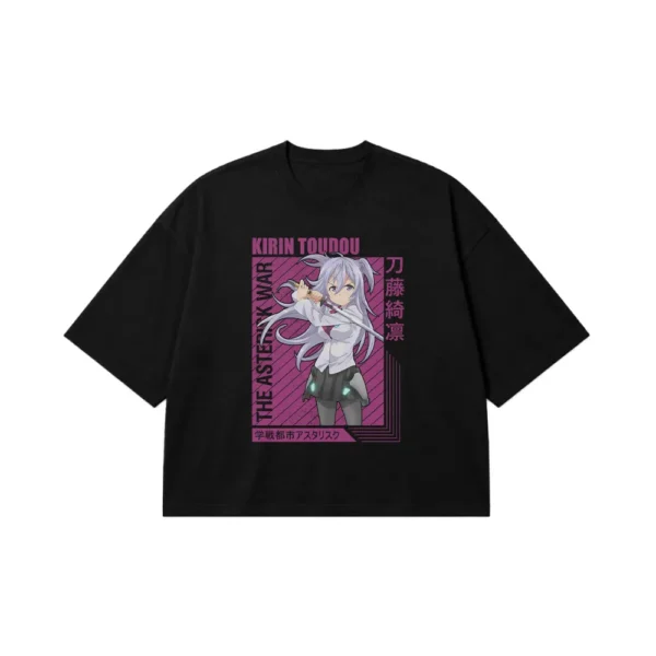 تیشرت باکسی انیمه طرح کیرین تودو The Asterisk War کد 22684