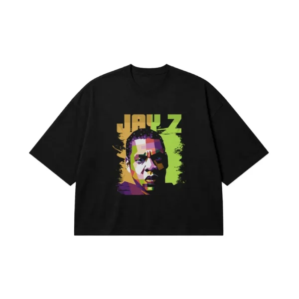 تیشرت باکسی طرح پاپ آرت جی-زی (Jay-Z) کد 22737