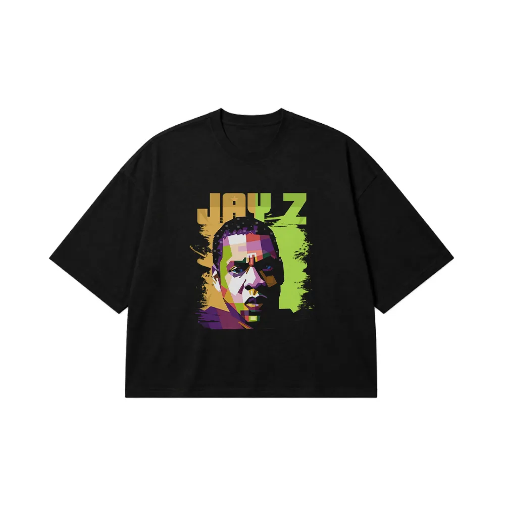 تیشرت باکسی طرح پاپ آرت جی-زی (Jay-Z) کد 22737