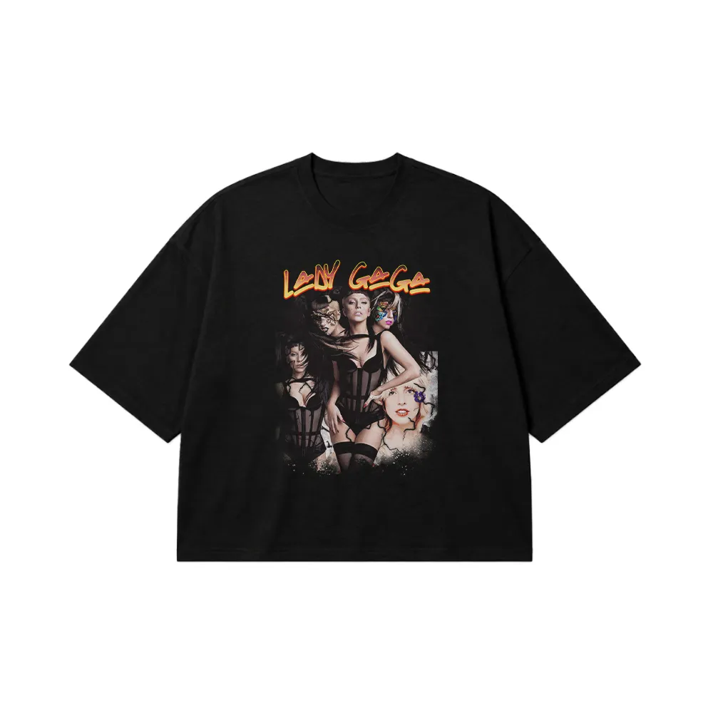 تیشرت باکسی لیدی گاگا طرح گروهی (Lady Gaga) کد 22988